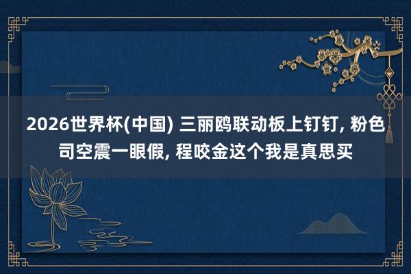 2026世界杯(中國) 三麗鷗聯(lián)動板上釘釘, 粉色司空震一眼假, 程咬金這個我是真思買