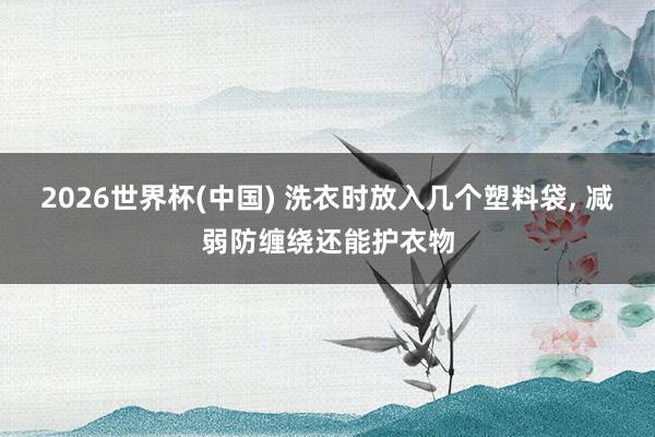 2026世界杯(中國) 洗衣時放入幾個塑料袋， 減弱防纏繞還能護(hù)衣物