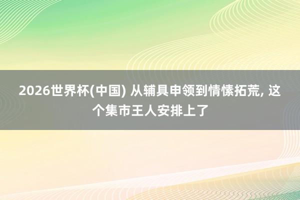 2026世界杯(中國) 從輔具申領到情愫拓荒， 這個集市王人安排上了