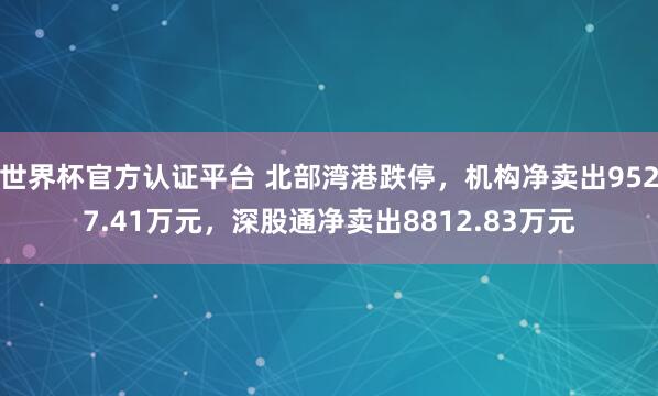 世界杯官方認證平臺 北部灣港跌停，機構凈賣出9527.4